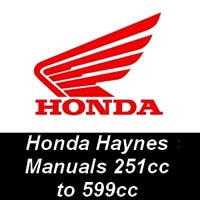 Haynes Manuals for Honda Motorcycles from 251cc up to 599cc Haynes Manuals for Honda Motorcycles from 251cc up to 599cc