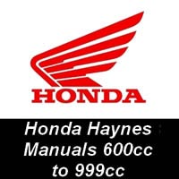 Haynes Manuals for Honda Motorcycles from 600cc up to 999cc Haynes Manuals for Honda Motorcycles from 600cc up to 999cc