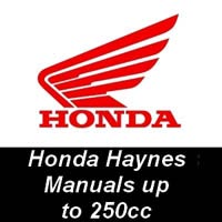Haynes Manuals for Honda Motorcycles up to 250cc Haynes Manuals for Honda Motorcycles up to 250cc